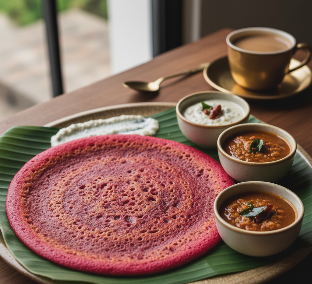 Beetroot Dosa Recipe – Iron-Rich Breakfast with Live Indianly Beetroot Powder