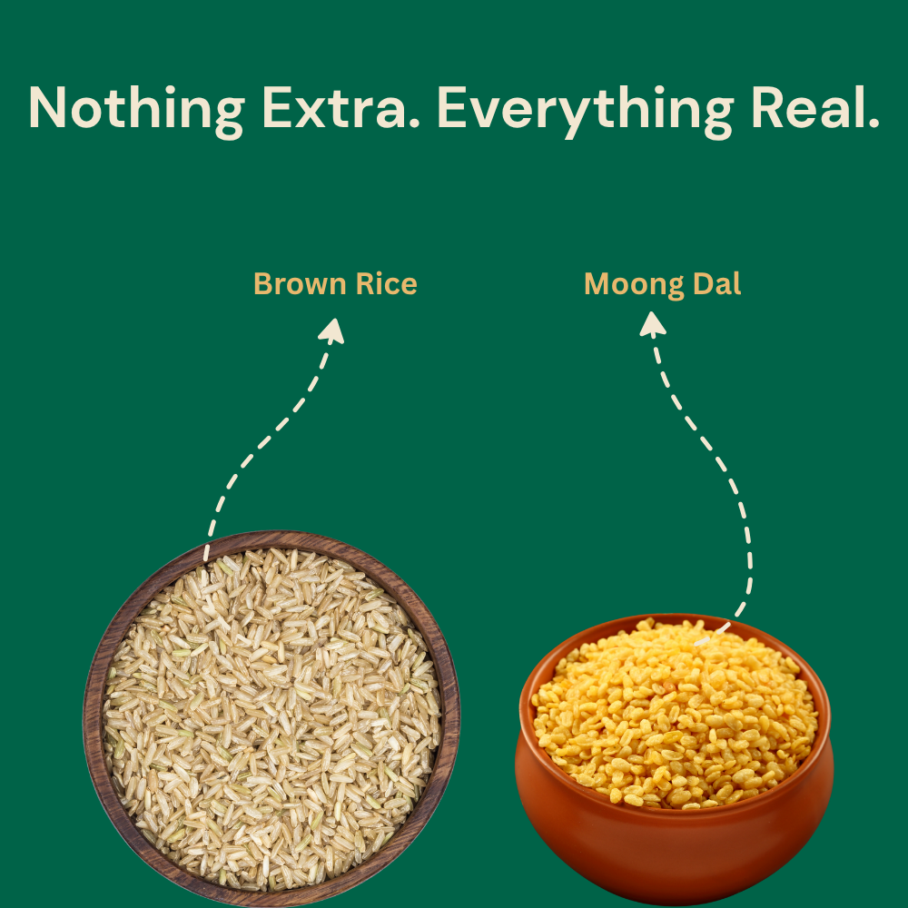 Brown Rice & Moong Dal