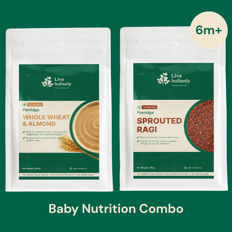 Live Indianly Baby Nutrition Combo — clean, real combo pack