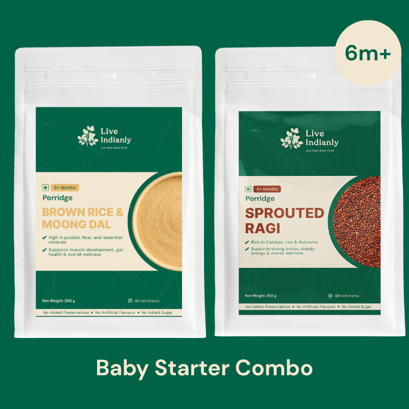 Live Indianly Baby Starter Combo — clean, real combo pack