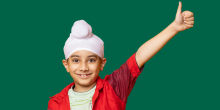Child enjoying toddler breakfasts and snacks made with Live Indianly food bases