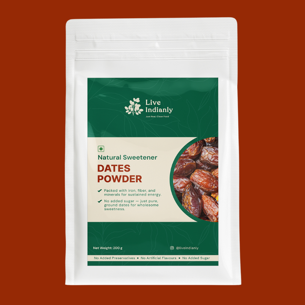 Dates Powder | Natural Sweetener for Family Recipes | Live Indianly