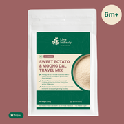 Live Indianly Sweet Potato and Moong Dal Travel Mix 200g pack for babies 6 months and above