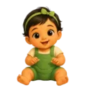 6 month baby food guide mascot