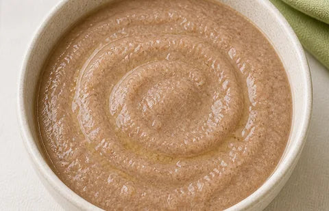 Sprouted ragi porridge baby food recipe