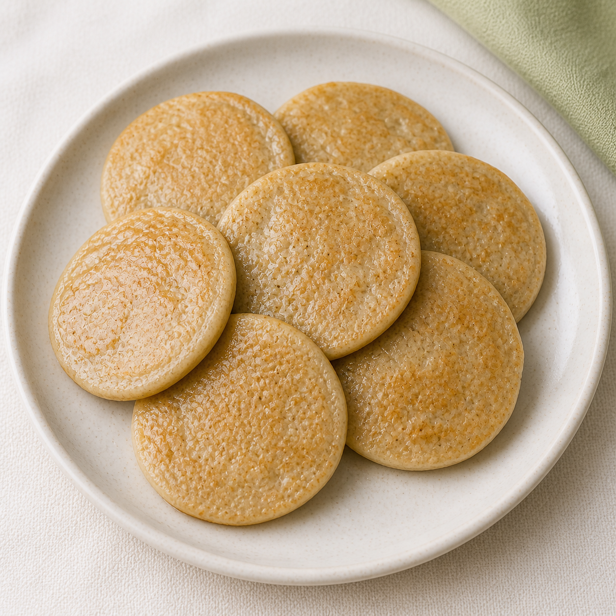 Whole wheat almond banana mini pancakes for baby and toddler snacks
